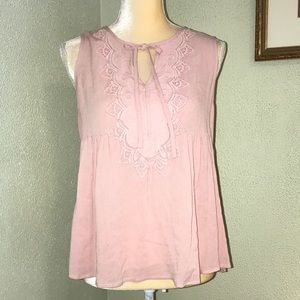 Blue Rain Dusty Rose Tank Size Medium